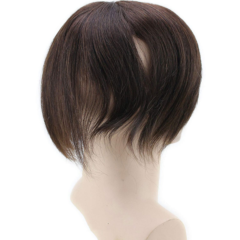 Ultra Thin Skin Toupee 100%Human Hair 8X10“ Hairpiece Replacement For Men #21 Ash Blonde Color