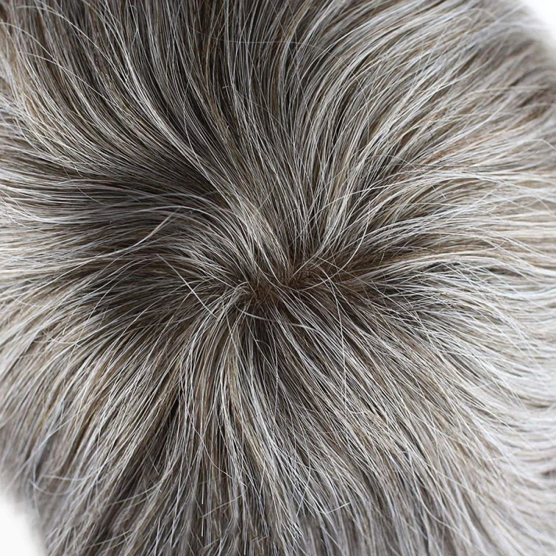 Ultra Thin Skin Toupee 100%Human Hair 8X10“ Hairpiece Replacement For Men #21 Ash Blonde Color