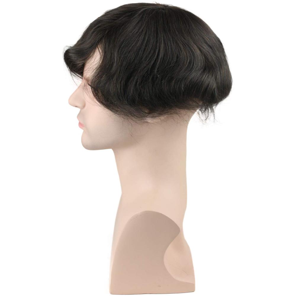 #4 Medium Brown Color 8X10inch Toupee For Women Best Swiss Lace With Soft Skin 100% Human Hair Soft Skin Hair Replacement For Men