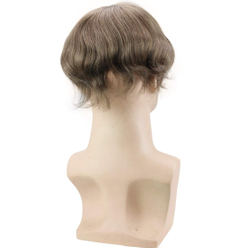 #4 Medium Brown Color 8X10inch Toupee For Women Best Swiss Lace With Soft Skin 100% Human Hair Soft Skin Hair Replacement For Men