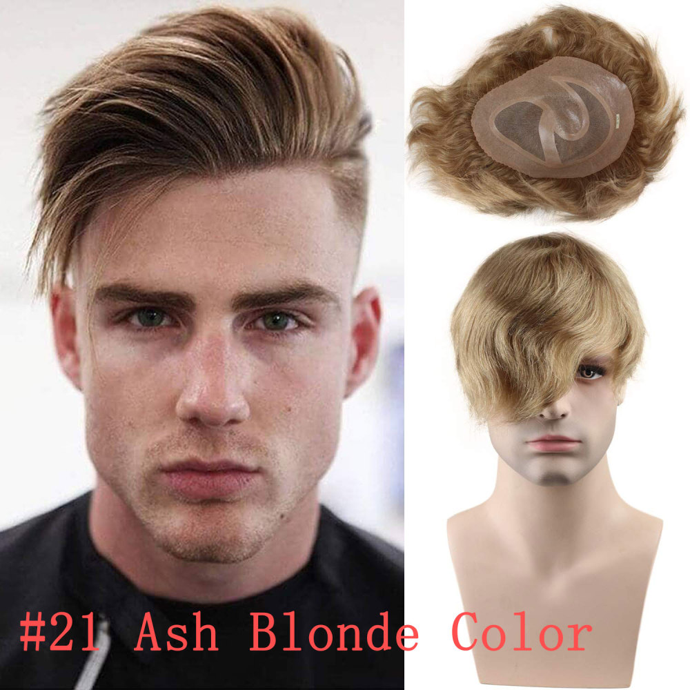 #4 Medium Brown Color 8X10inch Toupee For Women Best Swiss Lace With Soft Skin 100% Human Hair Soft Skin Hair Replacement For Men
