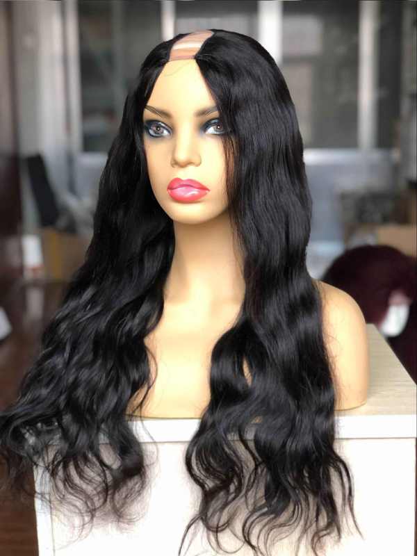 1x4 U Part Lace Wig Full Lace 100% Human Hair Thick Enough With Baby Hair For Women