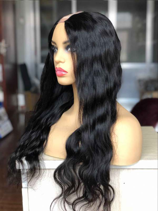 1x4 U Part Lace Wig Full Lace 100% Human Hair Thick Enough With Baby Hair For Women