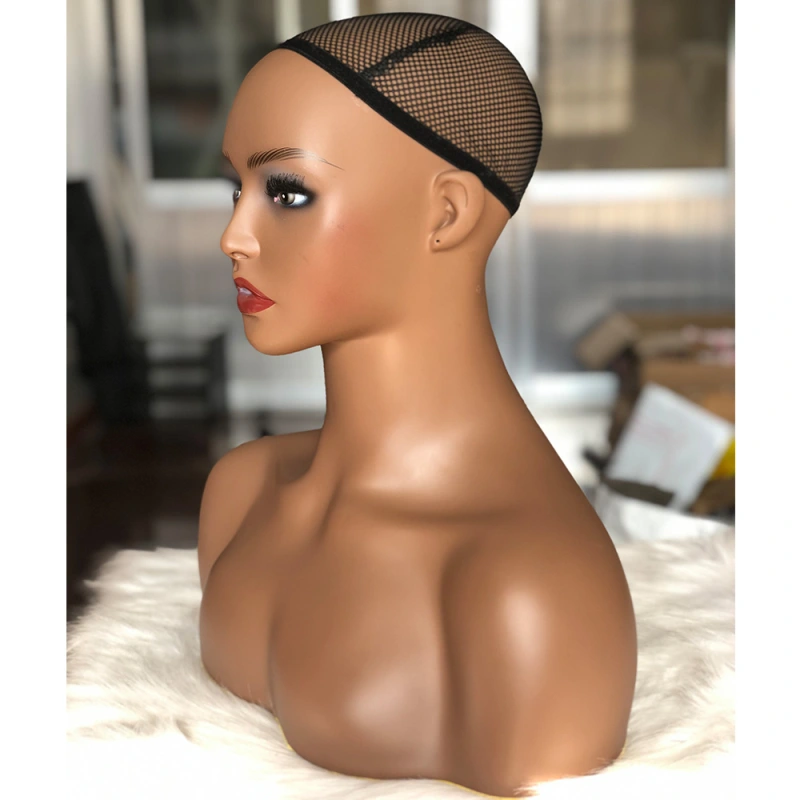 Ship From US! Mannequin Human Hair Wig Stand Mannequin Head Mannequin Head With Shoulders