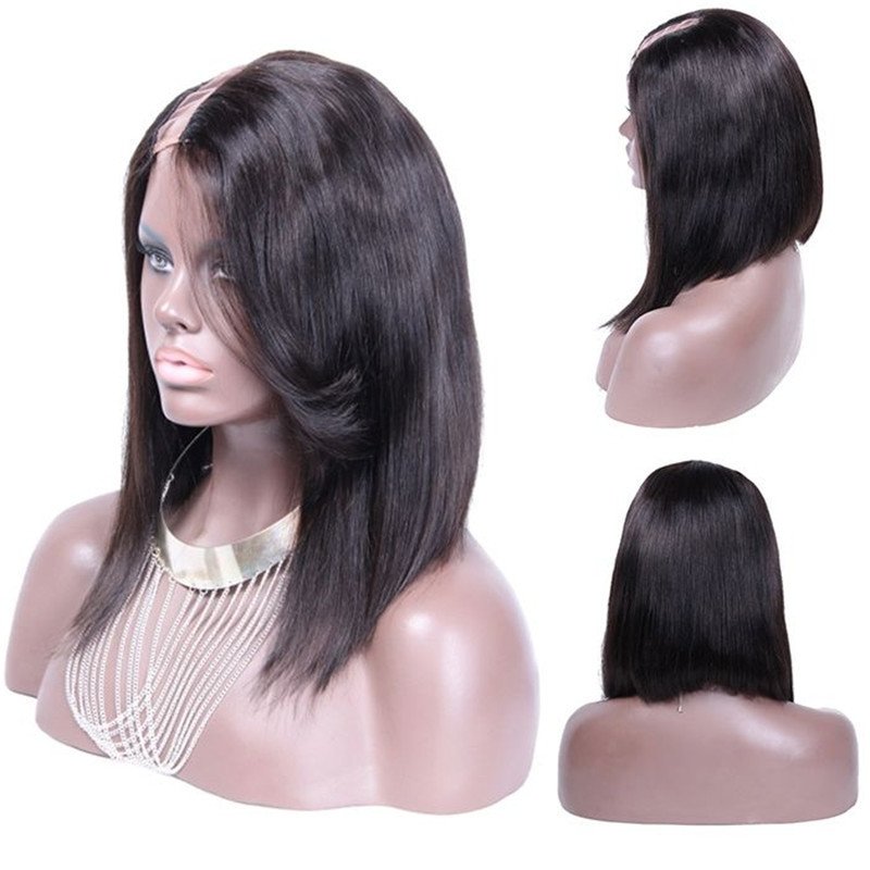 U Part Wig Bob Brazilian  Human Hair Virgin Hair U Part Wigs Straight 8-24 in stock