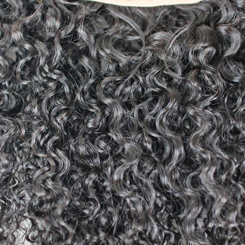 13X6 Water Wave Lace Frontal Closure Ear To Ear Brazilian Remy Human Hair Free Middlie 3 Part Lace Frontals With Baby Hair