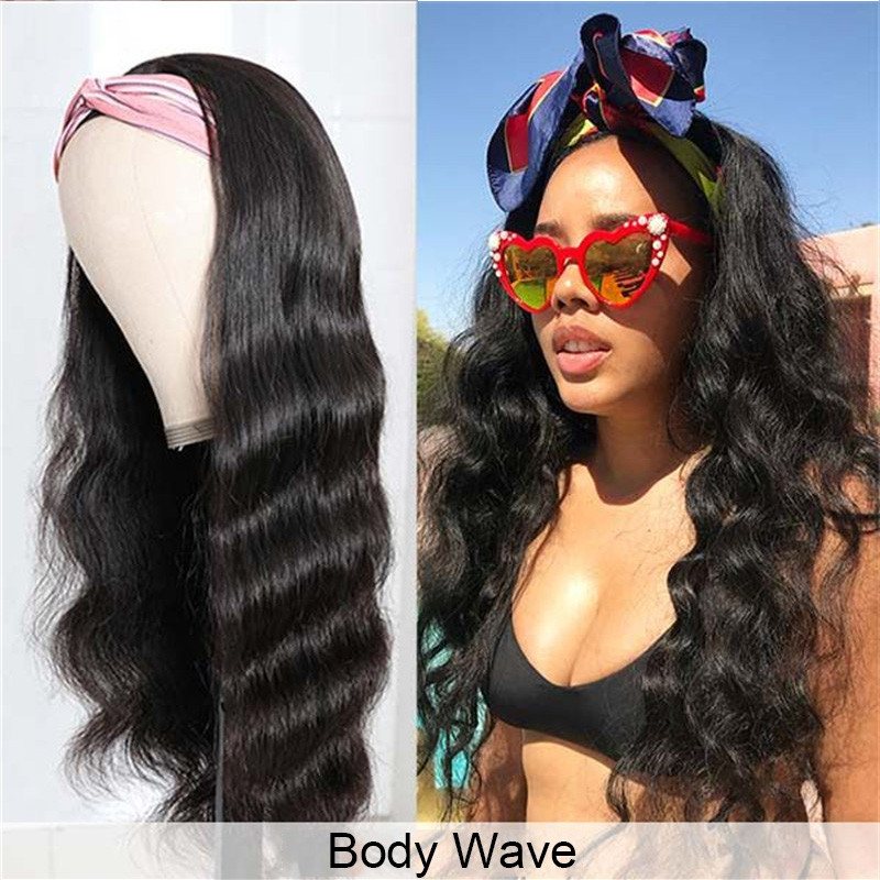 Pay 1 Get 2! Human Hair Headband Wigs Body Wave & Water Wave Wig With Various Kinds Of Hairstyles 150% 180% Density In Stock