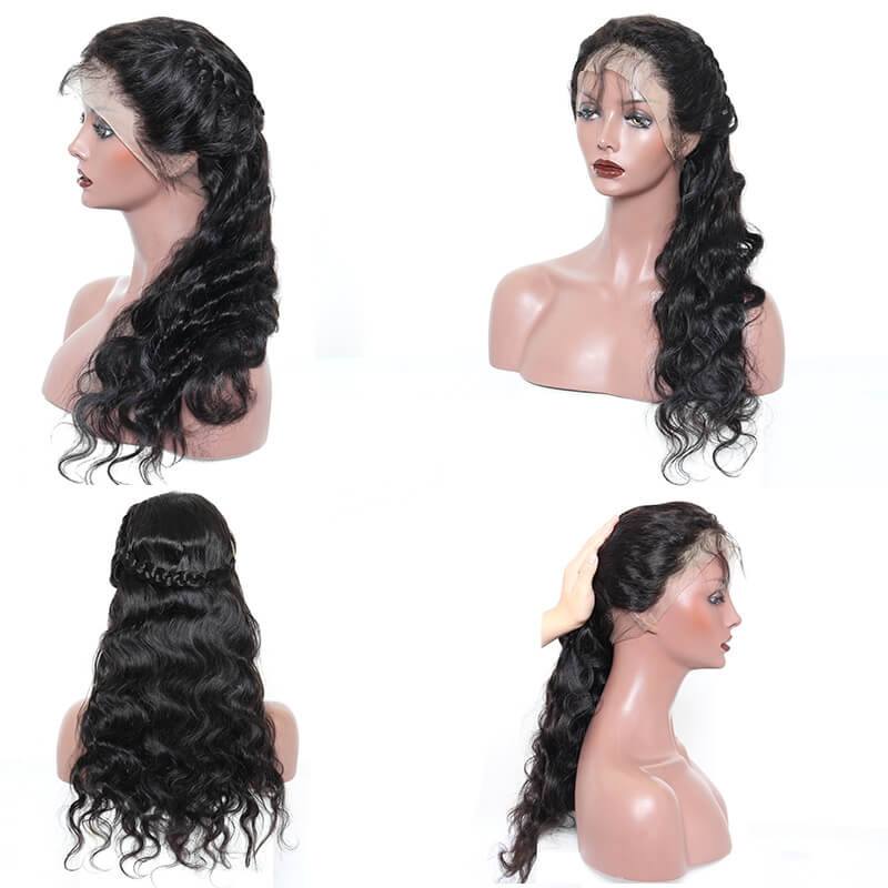 300% Lace Front human Hair Wigs Body Wave Wigs with Baby Hair Natural Hair Line