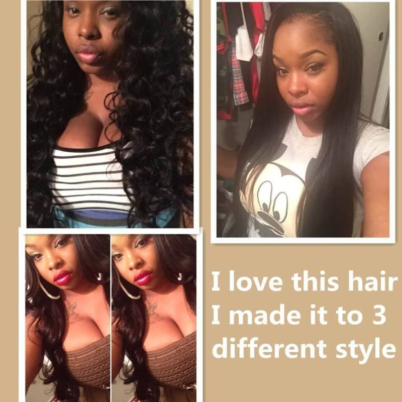 Silk Base Lace Closure Malaysian Virgin Hair 4X4 Natural Straight 3 Part Middle Or Free Part Natural Color