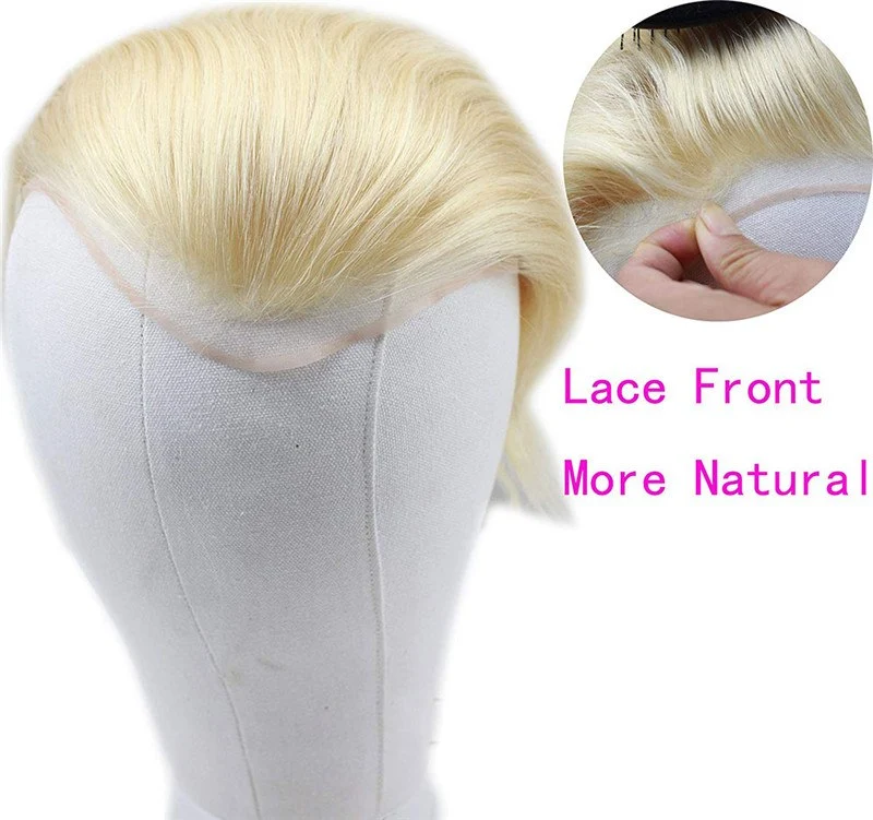 Best Hairpieces and Wigs For Men #613 Blonde Color Toupee European Virgin Toupee  8X10