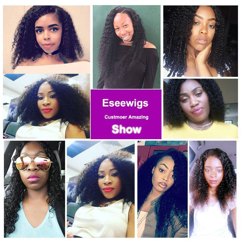 Eseewigs Hair Indian Kinky Curly 3 Bundles Virgin Human Hair