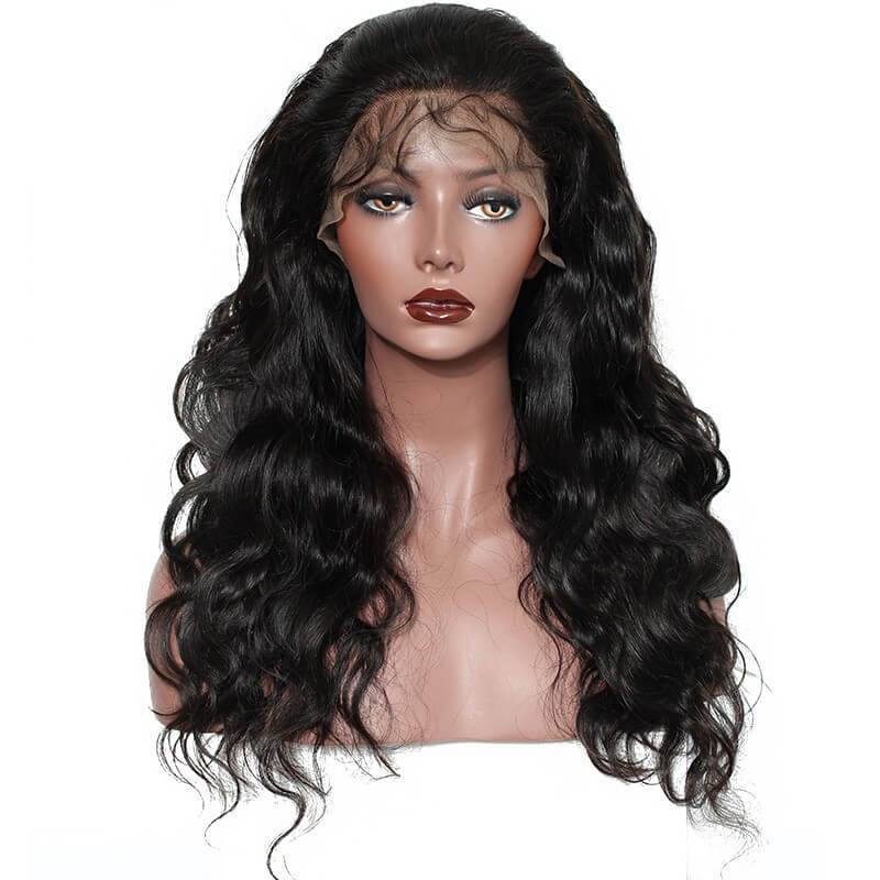 300% Density Glueless Lace Front Wigs Body Wave  human Hair Wigs with Baby Hair Natural Hair Line