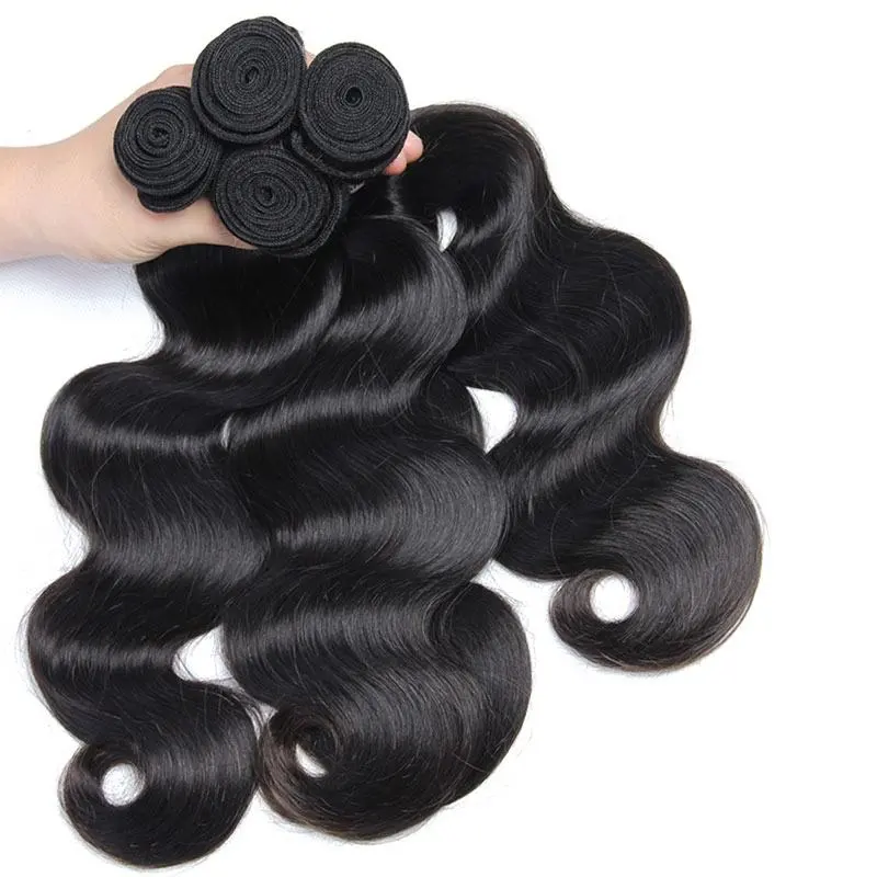 3pcs Malaysian Virgin Hair Body Wave Bundles Hair Weave Natural Color