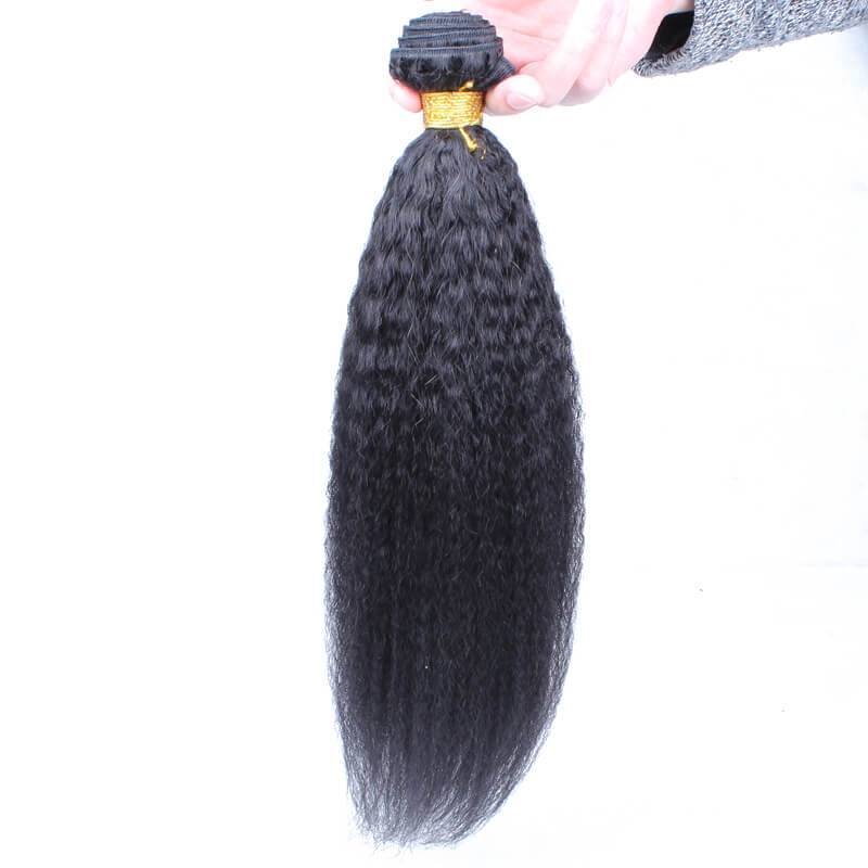 Kinky Straight 1 pcs Bundle Brazalian Virgin Hair Straight Hair Extension Human Hair