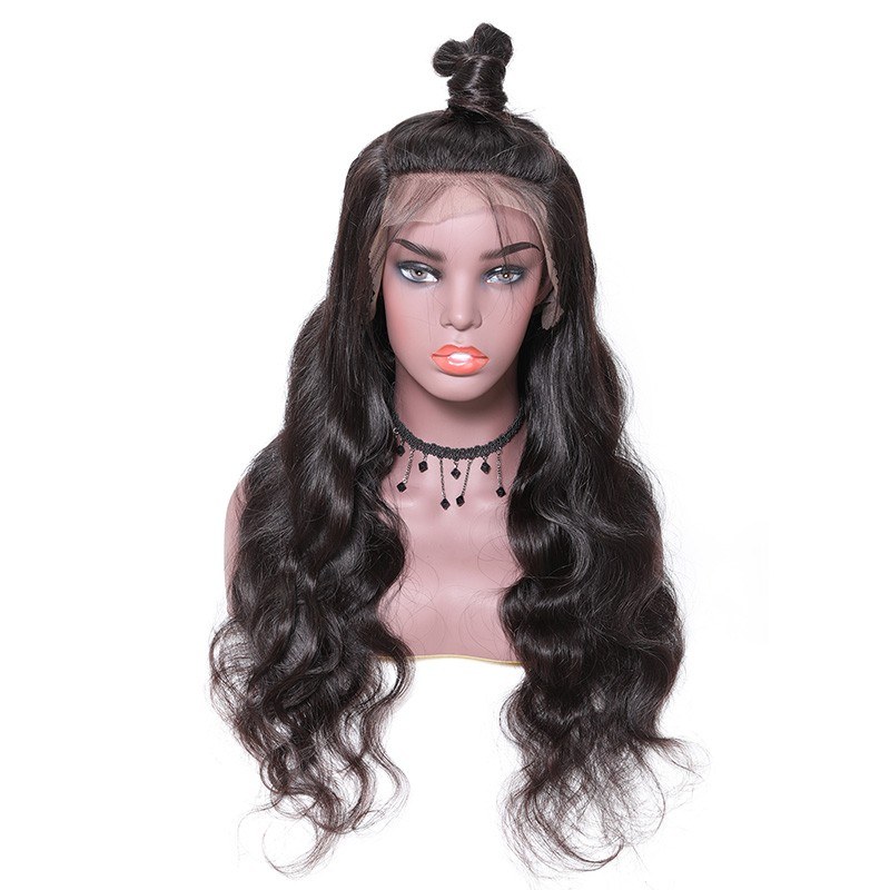 Long Body Wave Lace Front Human Hair Wigs With Baby Hair 180% Density Wigs