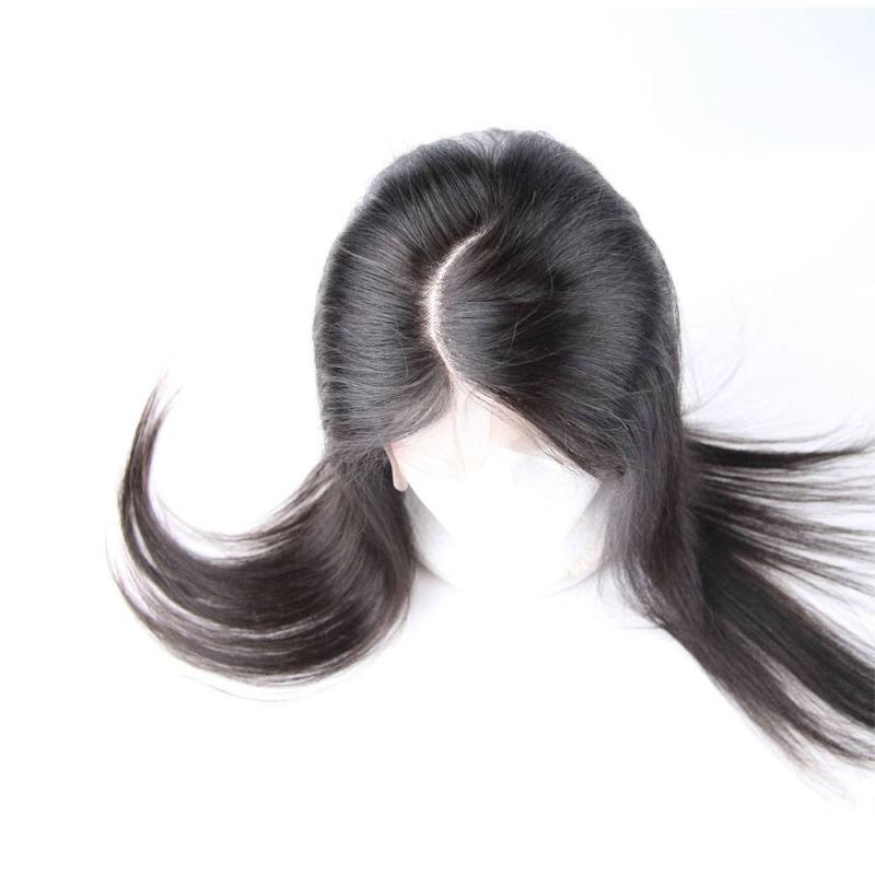 New Pre Parted C Part Lace Frontal Silky Straight 13x4 Ear to Ear Lace Frontal closure with baby hair