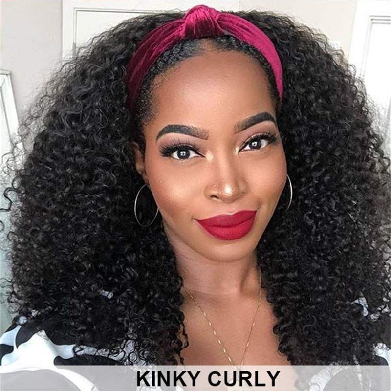 Pay 1 Get 2! Human Hair Headband Wigs Body Wave & Water Wave Wig With Various Kinds Of Hairstyles 150% 180% Density In Stock