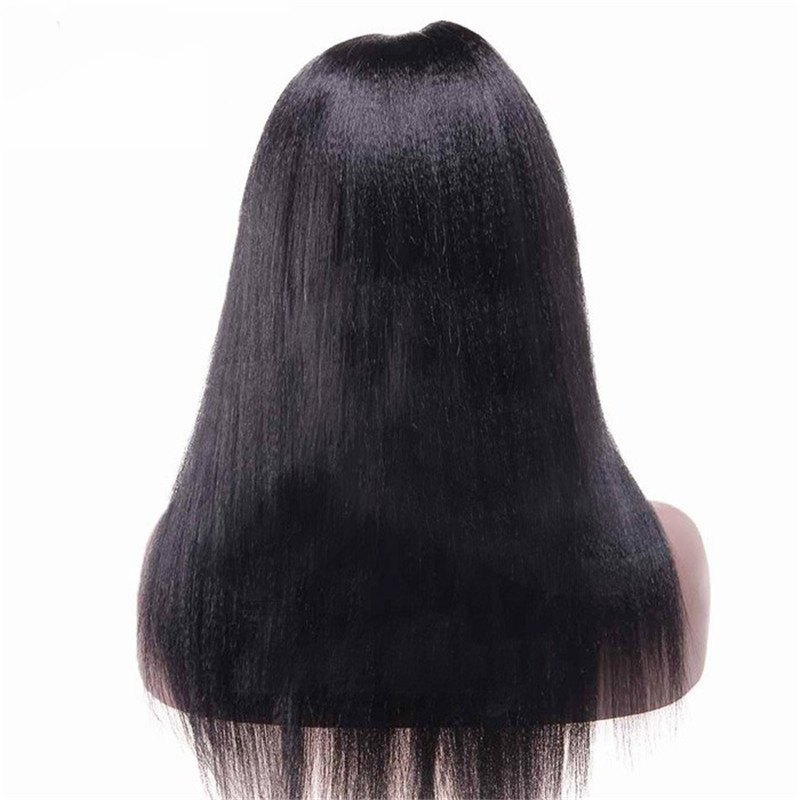 African American U Part Wigs Yaki Styles Brazilian Virgin Human Hair 8-24 in stock
