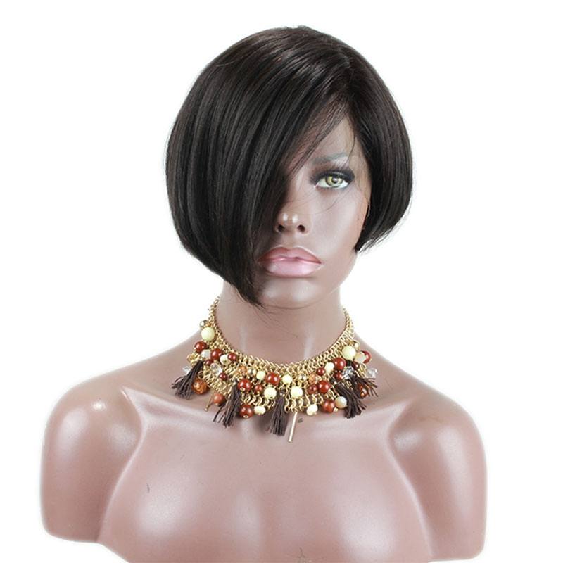 Side Part Bob Lace Front Wigs Beautiful Human Hair For Black Women Brazilian Human Hair