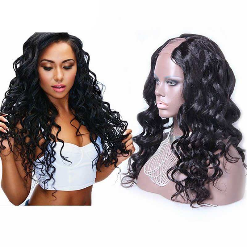 U Part Wigs For Sale Loose Wave Upart Malaysia Virgin Human Hair 8-24 in stock