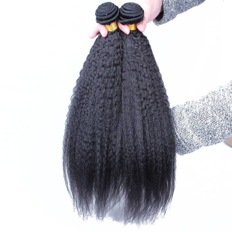 Kinky Straight 1 pcs Bundle Brazalian Virgin Hair Straight Hair Extension Human Hair