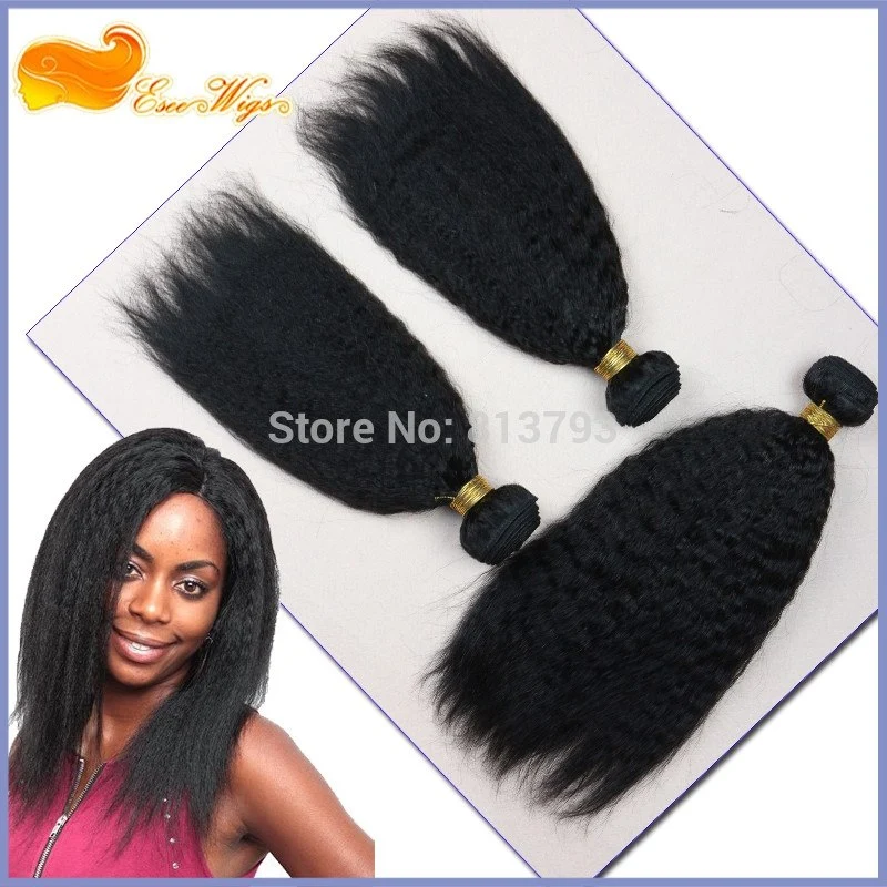 8A Grade Unprocessed Hair Bundles Kinky Straight Weave Human Hair Weave Brazilian Hair 3pcs Lot Brazilian Weave