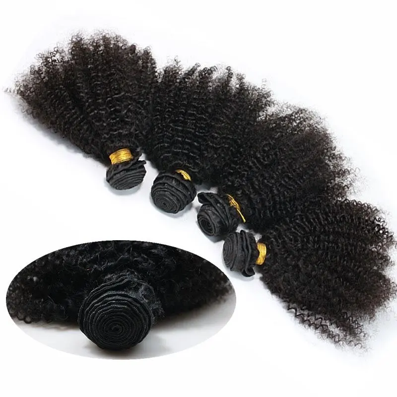 Afro Kinky Curly Brazilian Hair 1 Pcs Brazilian Hair Weave Bundles 8A Hair Products Curly Human Hair Extensions