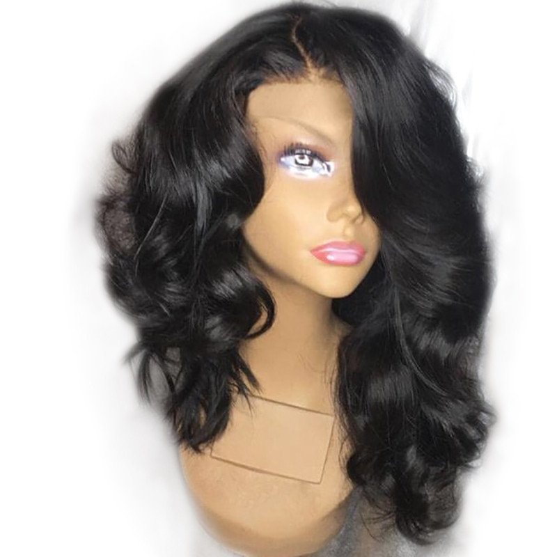 300% Density Lace Front Wig Thick Enough Real Human Hair Glue less Celebrity Wigs for Black Women