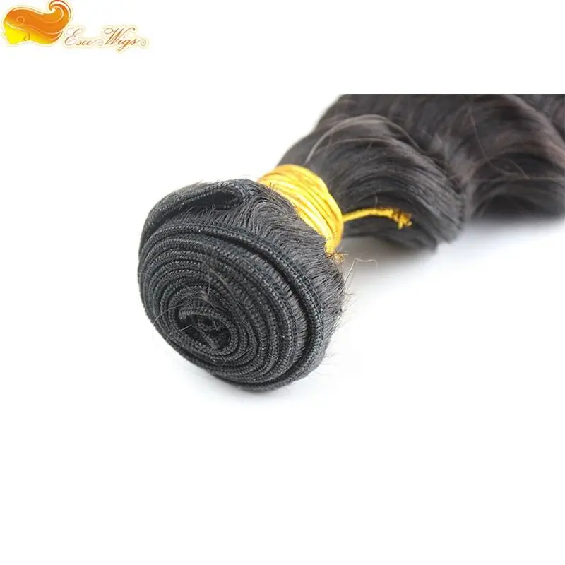 3pcs Deep Wave Unprocessed brazilian Virgin Hair Extensions Bundles Human Hair Weft