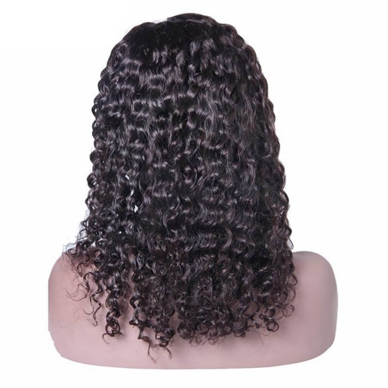 Deep Wave Brazilian Virgin Human Hair U Part Wigs Wowafrican