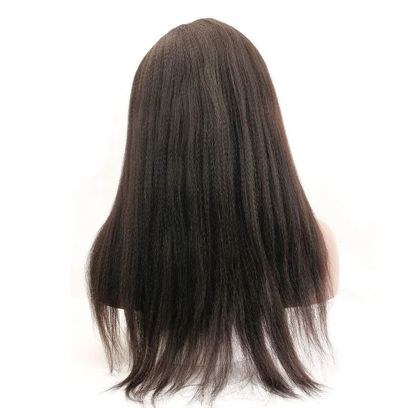 Italian Yaki U Part Wig Human Hair Wigs Brazilian Remy Hair Full and Thick for Black Women Pre Plucked 1"x4" Opening