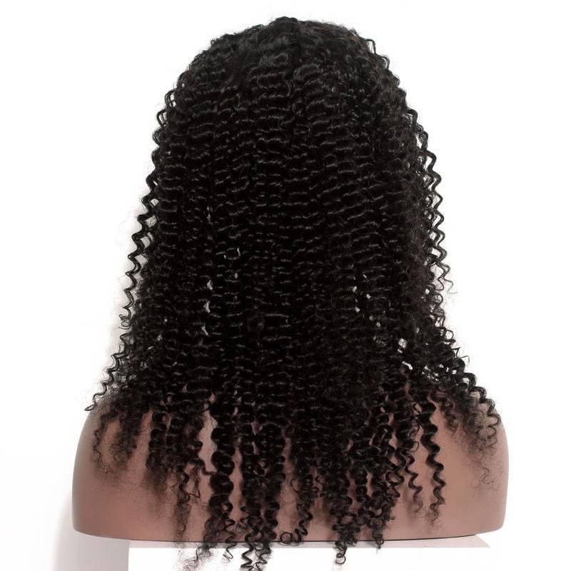 Kinky Curly Silk Top Human Hair Wigs Silk Base Full Lace Human Hair Wigs For Black Woman