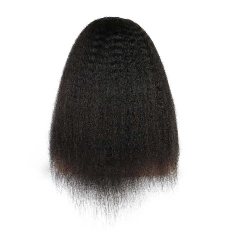 Kinky Straight 300% Density Wigs Glueless Human Hair Wigs Natural Hair Line for Black Women