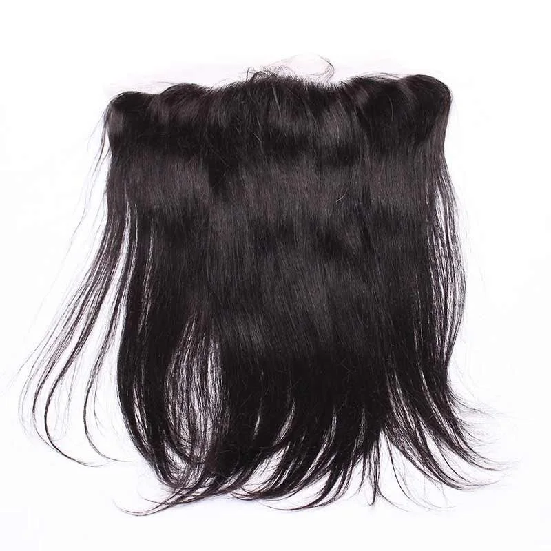 Silky Straight Brazilian Human Hair 13x4 Ear to Ear Lace Frontal Closure