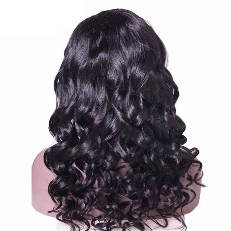 African American U Part Wigs Loose Wavy Brazilian Virgin Human Hair You Part Wig 8-24 in stock