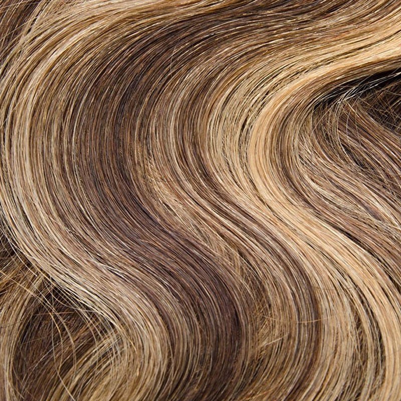 100g Natural Body Wave Clip In Hair Extension Highlight Color 7pcs