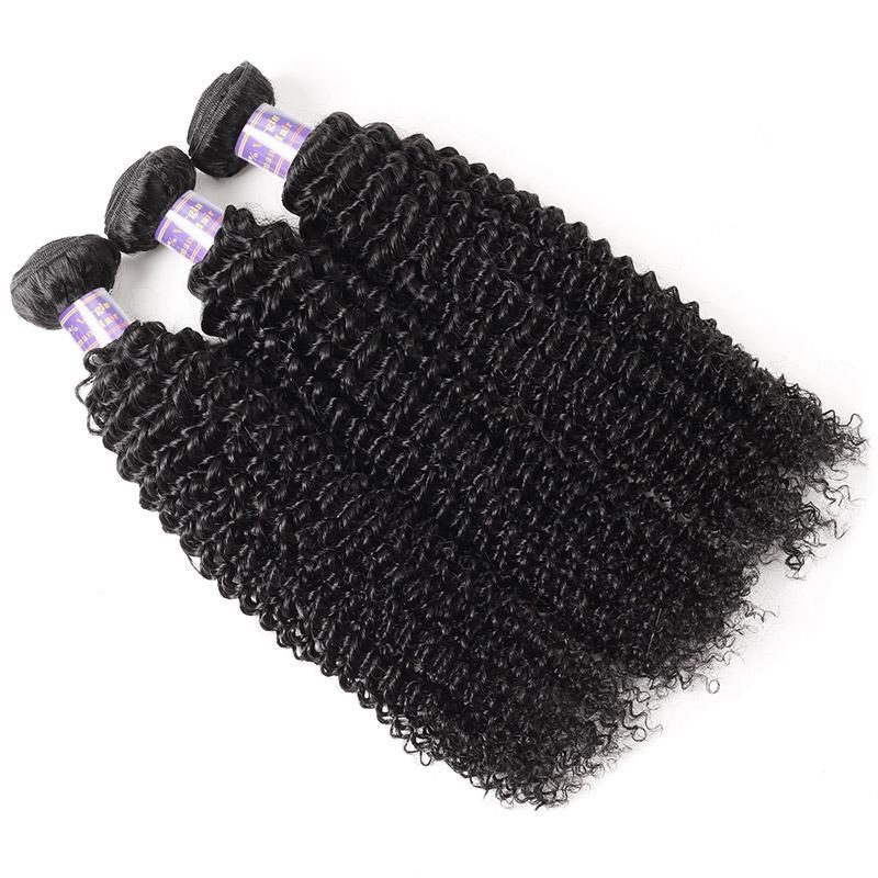 Eseewigs Hair Indian Kinky Curly 3 Bundles Virgin Human Hair