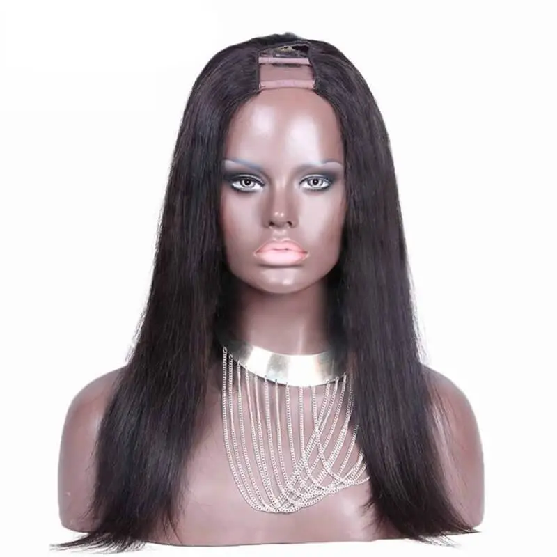 Straight Brazilian Virgin Human Hair U Part Wigs m part 8-24 in stock