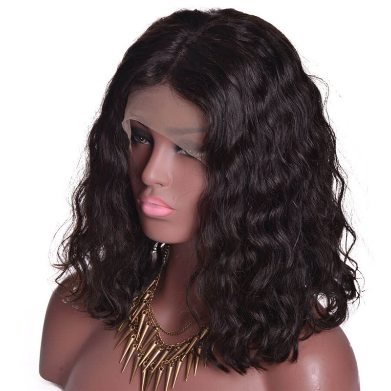 Cute Short Wig 300% High Density Glueless  Wigs Human Hair with Baby Hair for Black Women