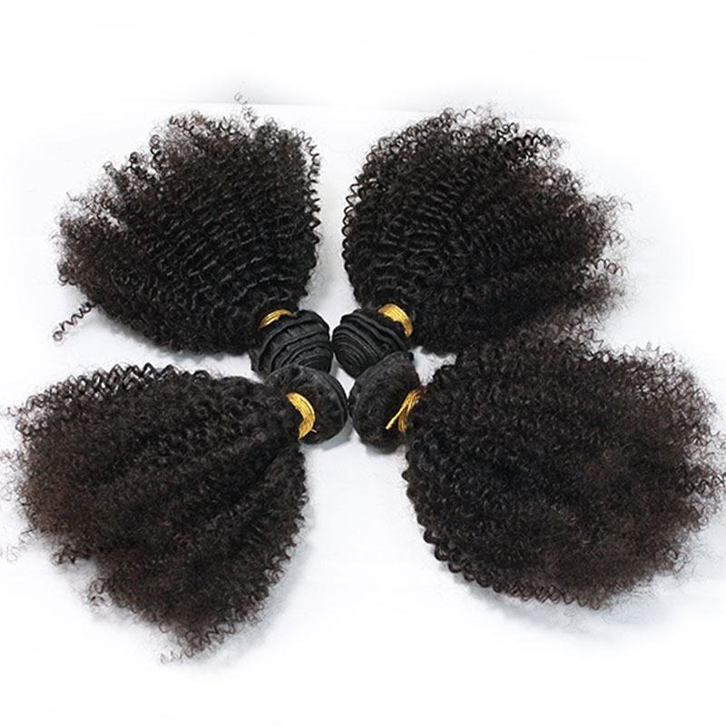 Afro Kinky Curly Brazilian Hair 1 Pcs Brazilian Hair Weave Bundles 8A Hair Products Curly Human Hair Extensions