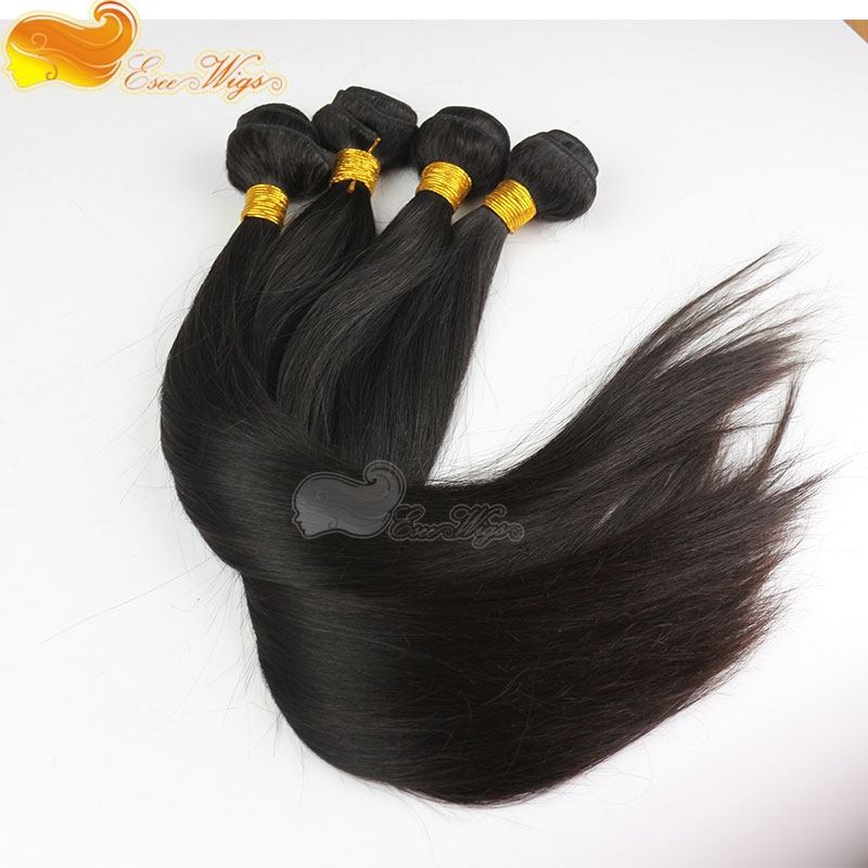 4pcs lot Hair Bundles 100% Brazilian Straight Virgin Unprocessed Hair Weft 100g/pc