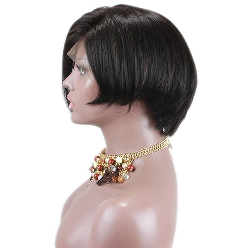 Side Part Bob Lace Front Wigs Beautiful Human Hair For Black Women Brazilian Human Hair