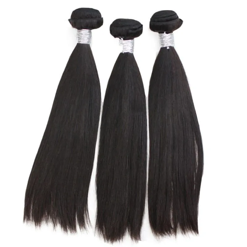 8A Grade Unprocessed 8A Grade Malaysia Virgin Hair Extensions Straight Human Hair Weft 3pcs lot 100g