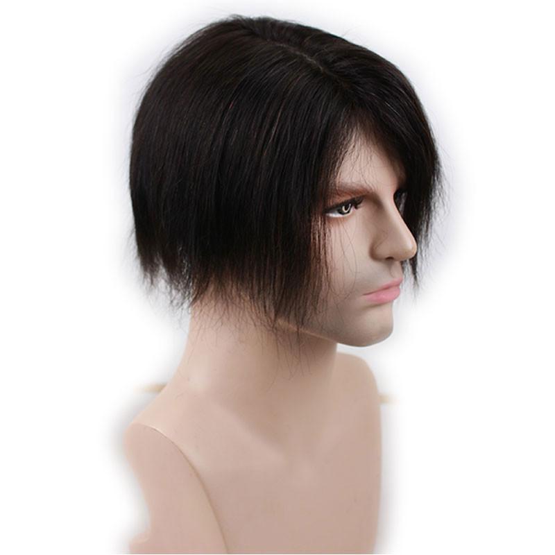 Toupee for Men Whole Thinner PU Base Not Deformed en Hairpiece