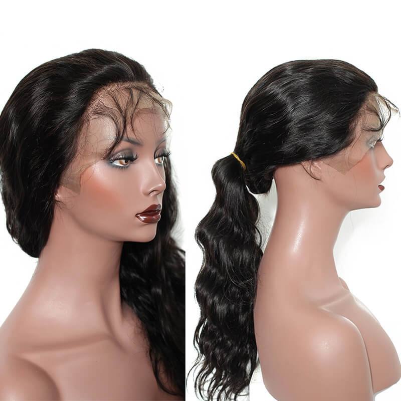 300% Lace Front human Hair Wigs Body Wave Wigs with Baby Hair Natural Hair Line