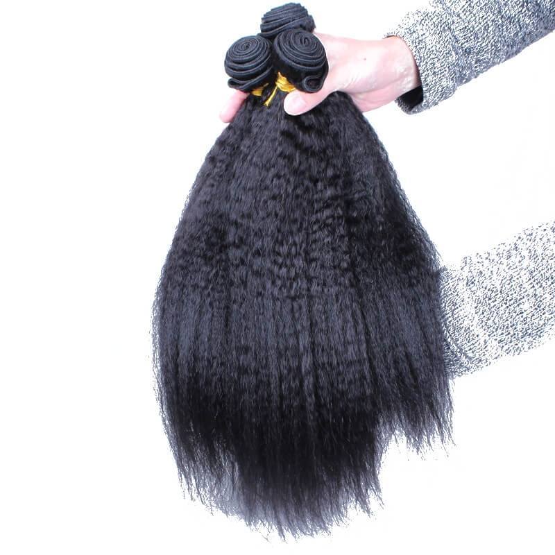 Kinky Straight 1 pcs Bundle Brazalian Virgin Hair Straight Hair Extension Human Hair