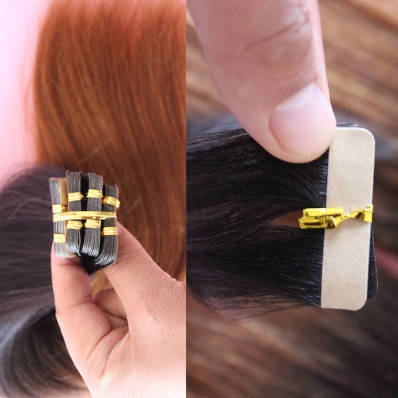 Tape Hair Ombre Virgin Brazilian Tape Hair Extension Human Hair Straight 2 Tone Hair Extensions