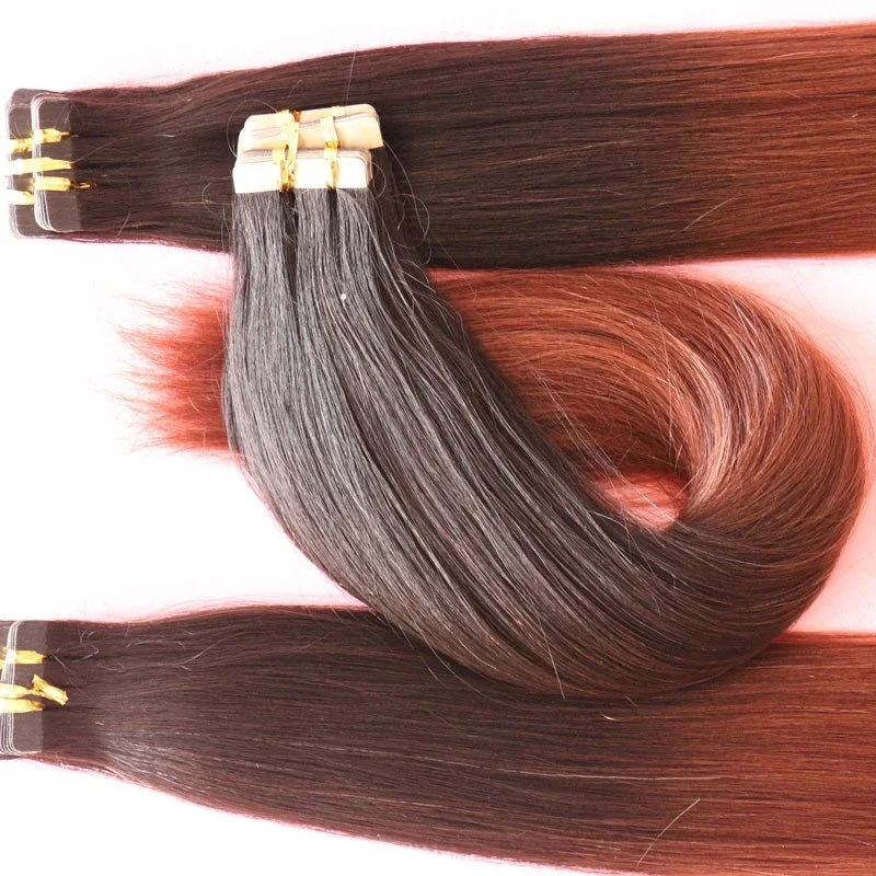 Tape In Hair Extension 100% European Hair Tape Hair Extension 40pcs 3cm Adhesive Tape Hair Weave