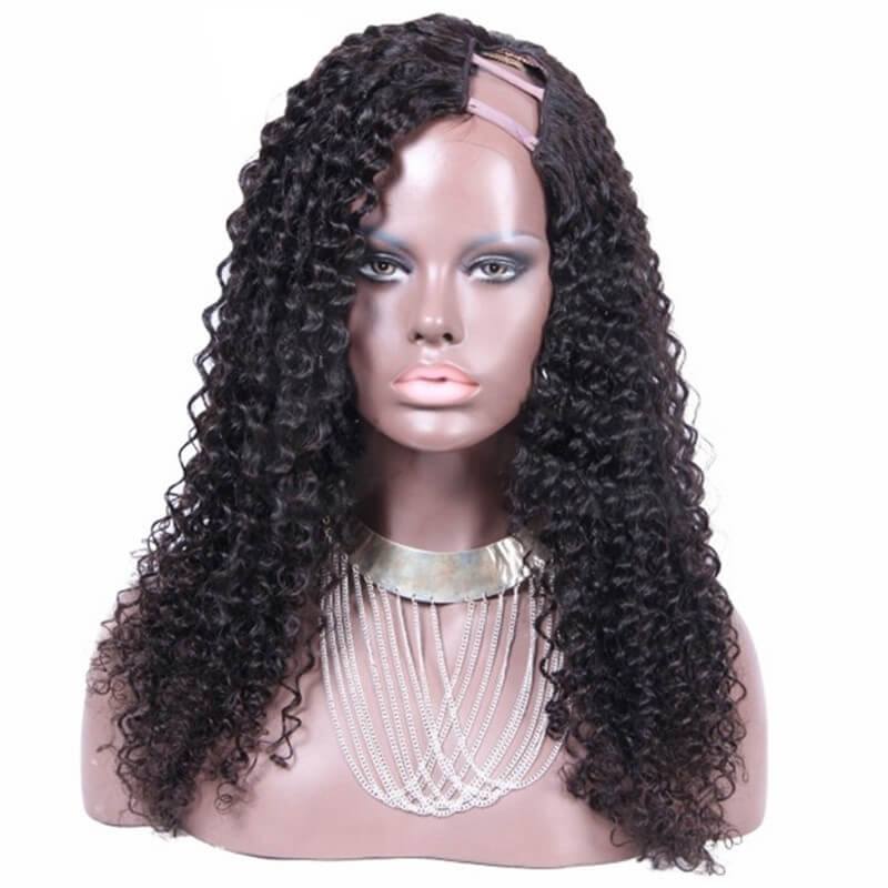 Janet Collection Etsy Kinky Curly Brazilian Virgin Human Hair U Part Wigs 8-24 in stock