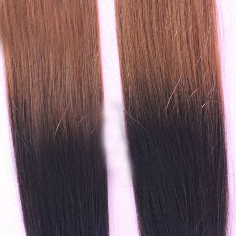 Tape Hair Ombre Virgin Brazilian Tape Hair Extension Human Hair Straight 2 Tone Hair Extensions